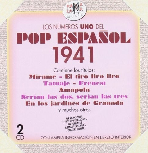 Los Numeros 1 Del Pop Espanol 1941 / Various - Los Numeros 1 Del Pop Espanol 1941 / Various - Music CD