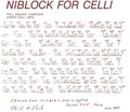 Niblock,phill - Niblock For Celli / Celli Plays Niblock - Vinyl Record