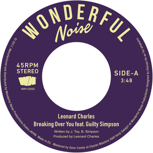 Charles,leonard - Breaking Over You Feat. Guilty Simpson / Instrum. - Vinyl Record