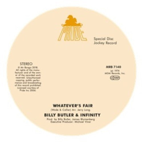 Billy Butler & Infinity & Lady Lee - Whatever's Fair / Simple Things - Vinyl Record