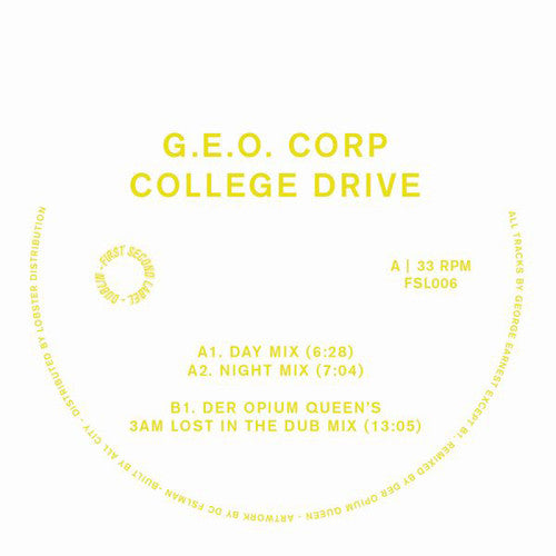 G.e.o Corp - College Drive - Vinyl Record