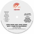 Ware,leon - Why I Came To California / Can I Touch You There - Vinyl Record