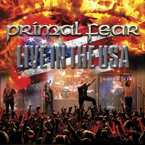 Primal Fear - Live In The Usa - White Blue & Red Marble Vinyl - Vinyl Record