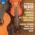 Rebay / Kayaleh / Kolk - Sonatas Violin / Viola & Guitar - Music CD