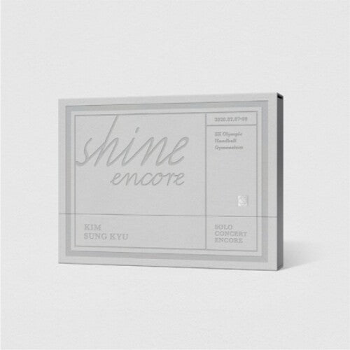 Kim Sung Kyu - Solo Concert Shine Encore - DVD