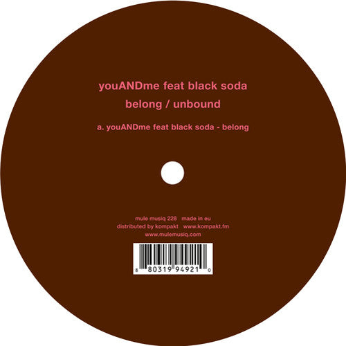 Youandme - Belong / Unbound - Vinyl Record