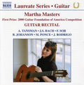 Masters / Tansman / Bach / Sor / Johanson / Ponce - Laureate Series: Martha Masters Guitar Recital - Music CD
