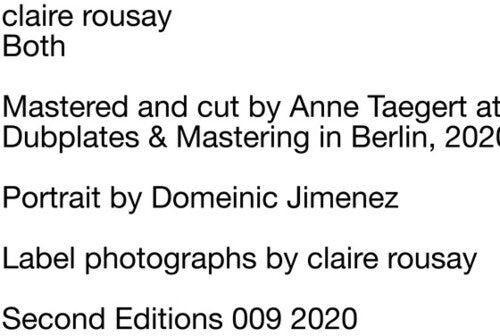 Rousay,claire - Both - Vinyl Record