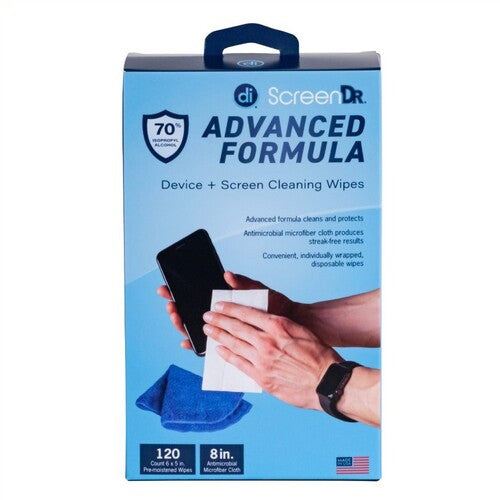 Di 32348 Screendr Adv Formula Wipes W/cloth 120c - Di 32348 Screendr Adv Formula Wipes W/cloth 120c - Cleaners