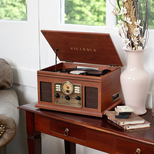 Victrola Vta204bmah Classic 7in1 Ent Cntr Bt Mhgny - Victrola Vta204bmah Classic 7in1 Ent Cntr Bt Mhgny - Turntable