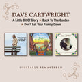 Cartwright,dave - Little Bit Of Glory / Back To Garden / Don't Let - Music CD