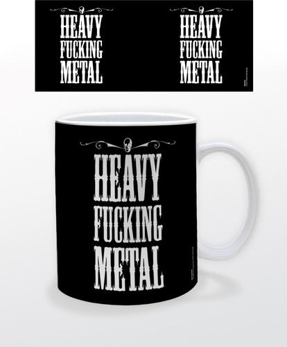Heavy Fucking Metal Black 11 Oz Mug - Heavy Fucking Metal Black 11 Oz Mug - Novelties