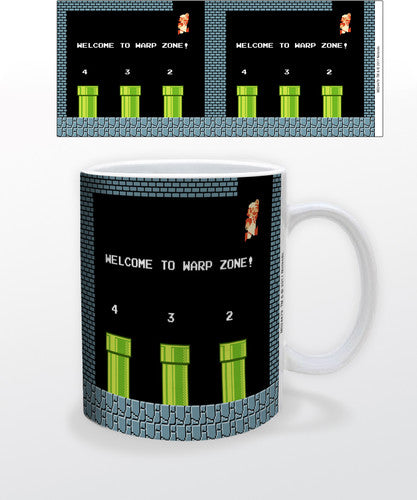 Super Mario Warp Zone 11 Oz Mug - Super Mario Warp Zone 11 Oz Mug - Novelties
