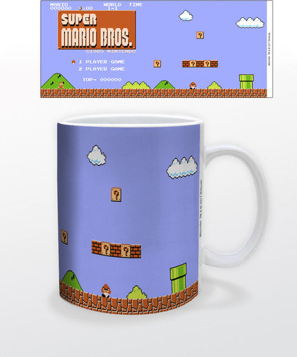 Super Mario Retro Title 11 Oz Mug - Super Mario Retro Title 11 Oz Mug - Novelties