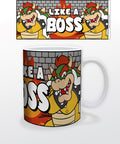 Super Mario Like A Boss 11 Oz Mug - Super Mario Like A Boss 11 Oz Mug - Novelties