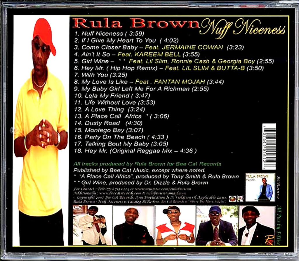Rula Brown - Nuff Niceness Music CD