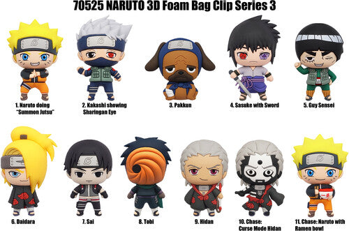 Naruto Shippuden Series 3 - 3d Figural Bagclip - Naruto Shippuden Series 3 - 3d Figural Bagclip - Collectibles