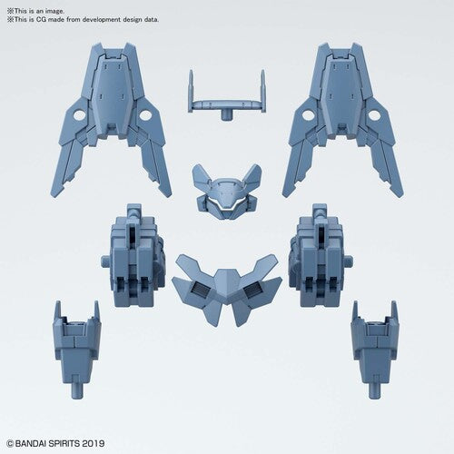 Bandai Hobby - 30 Mm 1/144 Option Armor For Commander [blue Gray] - Collectibles
