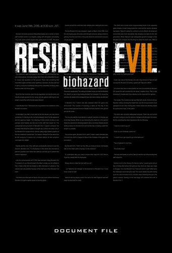 Capcom - Resident Evil 7 Biohazard Document File - Books
