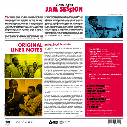 Charlie Parker - Jam Session [180-Gram Blue ]