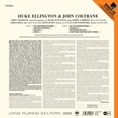 Duke Ellington & John Coltrane [180-Gram LP With Bonus Tracks & Bonus CD]