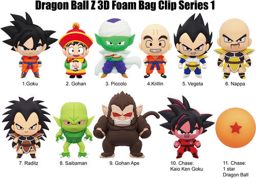 Dragon Ball Z S1 - 3d Foam Bag Clip In Blind Bag - Dragon Ball Z S1 - 3d Foam Bag Clip In Blind Bag - Collectibles