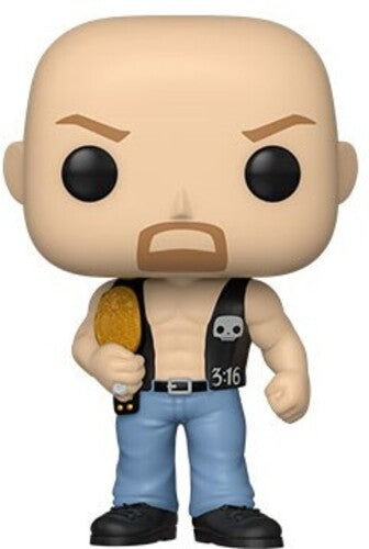 Pop Wwe - Pop Wwe Steve Stone Cold Austin With Belt - Collectibles