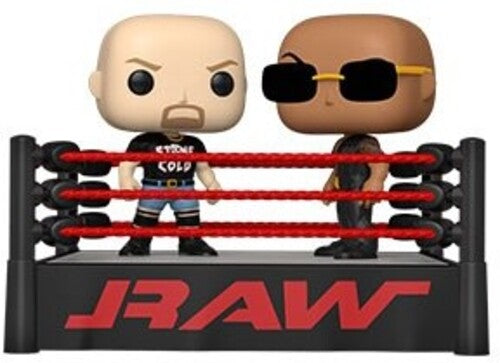 Funko Pop! Moment: - Wwe- The Rock Vs Stone Cold In Wrestling Ring - Collectibles