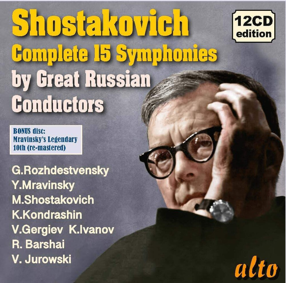 SHOSTAKOVICH Complete Symphonies; Legendary Russian Conductors Music CD