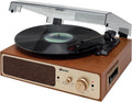Jensen Jta245 Dual Bt Turntable Cass Speakers Brwn - Jensen Jta245 Dual Bt Turntable Cass Speakers Brwn - Turntable