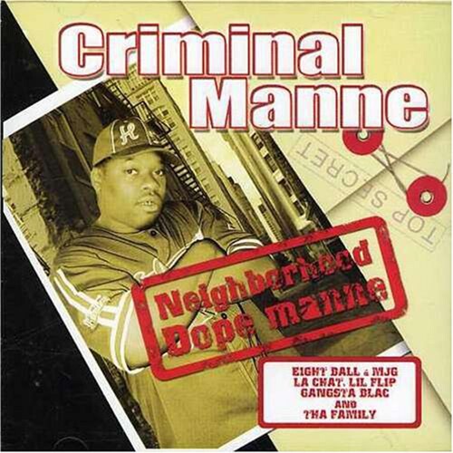 Criminal Manne - Neighborhood Dope Manne - Music CD