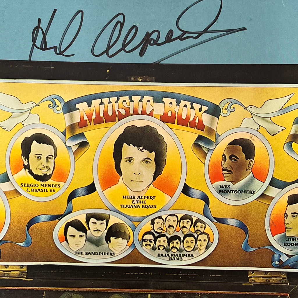 Herb Alpert Signed Vinyl Cover PSA/DNA Autographed Music Box