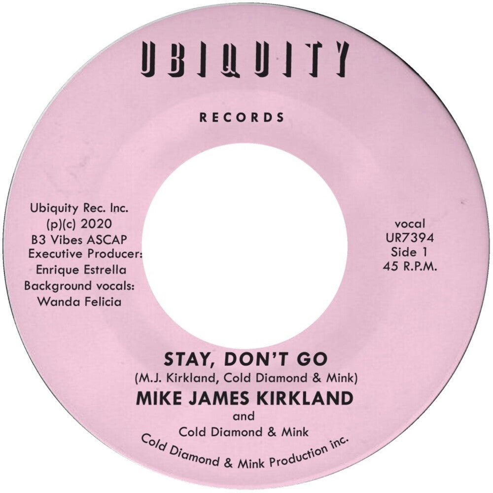 Stay, Don't Go [7" Vinyl] Vinyl Record