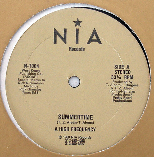High Frequency - Summertime - Vinyl Record
