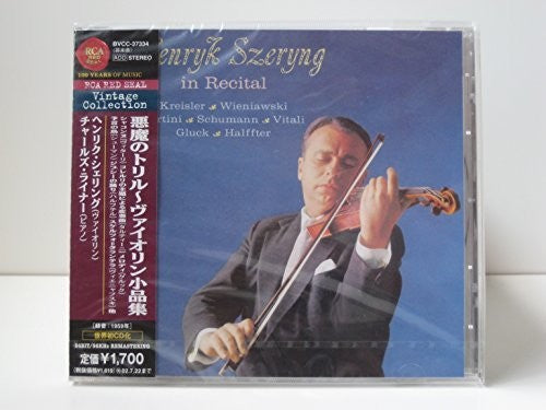Tartini / Reiner / Szeryng,henryk - Henryk Szeryng In Recital - Music CD