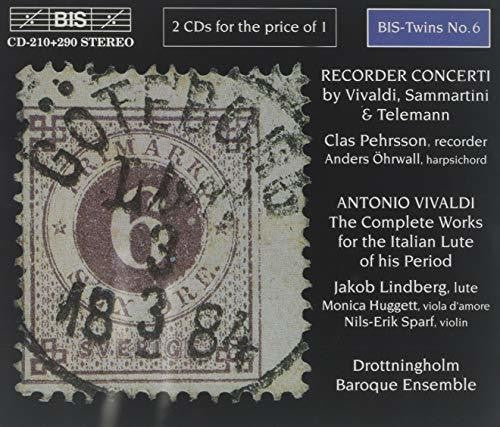 Vivaldi / Sammartini / Telemann / Pehrsson - Recorder Concerti / Lute Music - Music CD