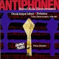 Zimmermann / Zender / Ens Modern - Antiphonen - Music CD