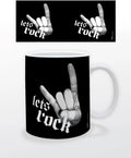 Lets Rock - On Black 11 Oz Ceramic Mug - Lets Rock - On Black 11 Oz Ceramic Mug - Novelties