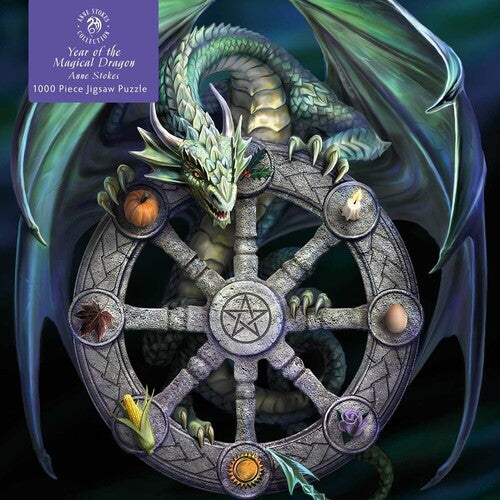 Flame Tree Studio - Anne Stokes Wheel Of The Year 1000 Piece Jigsaw - Games