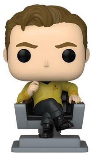 Funko Pop! Television: - Star Trek- Cap Kirk In Chair - Collectibles