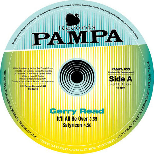 Read,gerry - It'll All Be Over (dj Koze) - Vinyl Record
