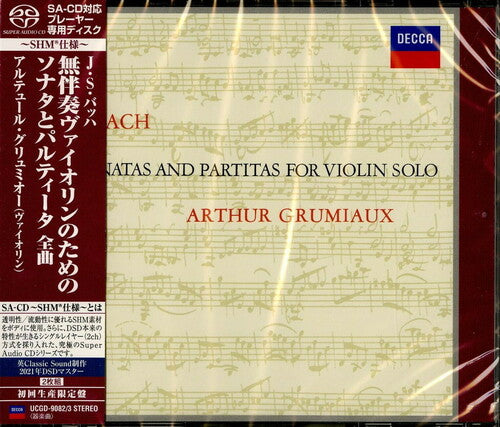 Bach / Grumiaux,arthur - Bach: Sonatas & Partitas For Violin Solo - Super Audio CD