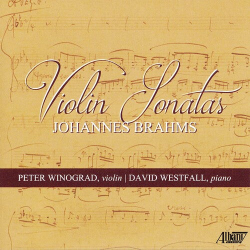 Winograd & Westfall - Violin Sonatas Johannes Brahms - Music CD