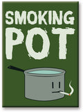 Weed Smoking Pot 2.5 X 3.5 Flat Magnet - Weed Smoking Pot 2.5 X 3.5 Flat Magnet - Collectibles