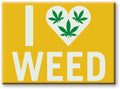 Weed I Heart Weed 2.5 X 3.5 Flat Magnet - Weed I Heart Weed 2.5 X 3.5 Flat Magnet - Collectibles