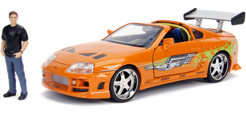 1:24 1995 Toyota Supra W/brian O'conner Figure - 1:24 1995 Toyota Supra W/brian O'conner Figure - Collectibles