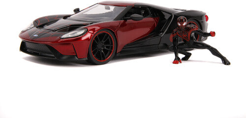 1:24 2017 Ford Gt W/miles Morales Figure - 1:24 2017 Ford Gt W/miles Morales Figure - Collectibles