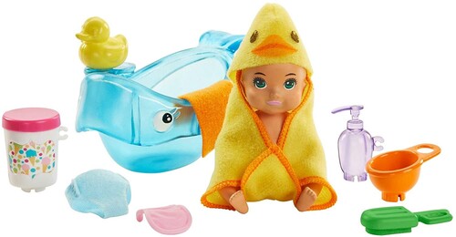 Barbie - Skipper Babysitters Inc Feeding And Bath Time - Collectibles