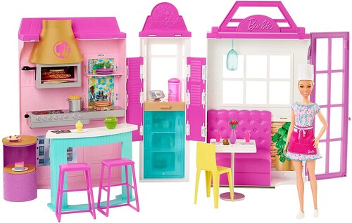 Barbie - Barbie Restaurant With Doll - Collectibles