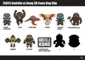 Godzilla Vs Kong 3d Foam Bag Clips - Godzilla Vs Kong 3d Foam Bag Clips - Collectibles